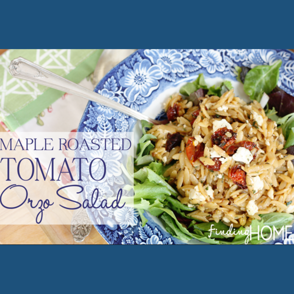Recipe: Maple Roasted Tomato Orzo Salad