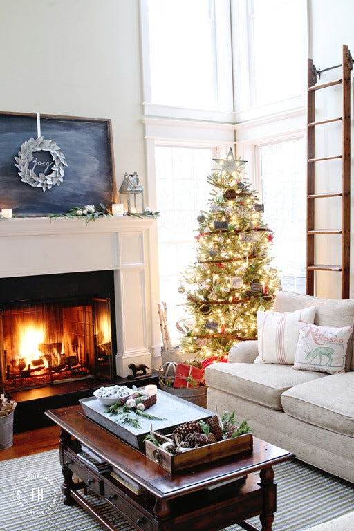 Farmhouse Christmas Decorating Home Tour | Finding Home Farm