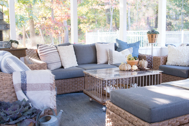 Bringing Fall Into Our Screened Porch