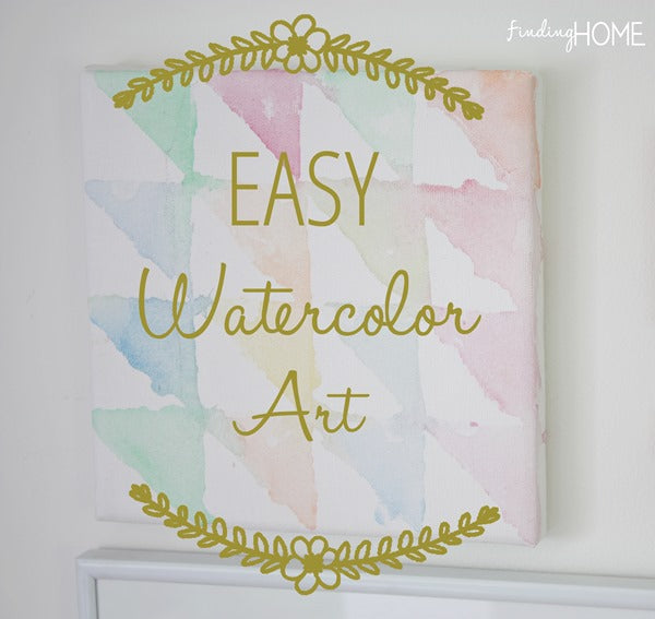 Easy Watercolor Art Using Painter&rsquo;s Tape