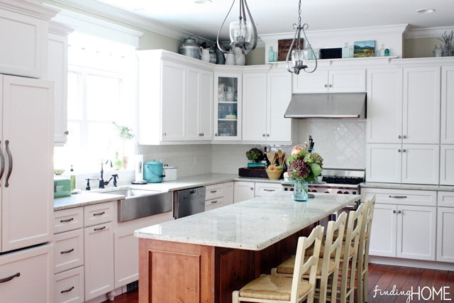 Our White Farmhouse Kitchen - Five Years Later