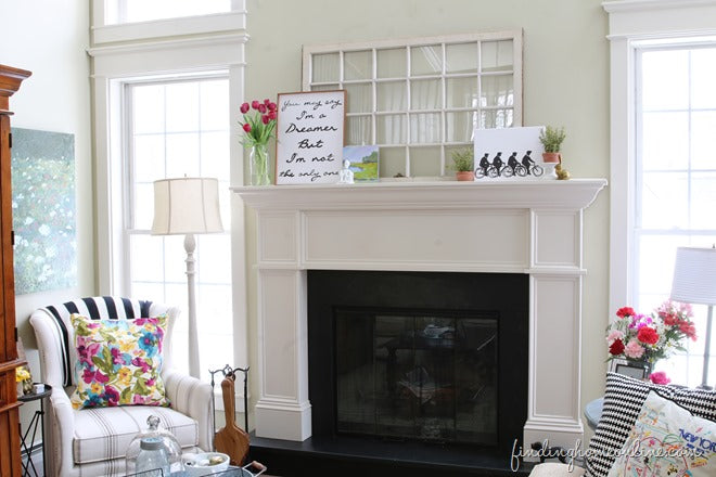 Spring Mantel Decorating Ideas &amp; Dreaming
