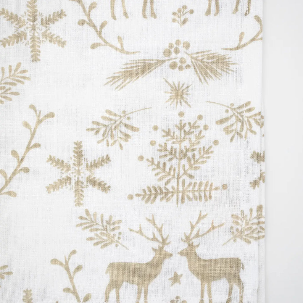 Woodland Deer Tea Towel