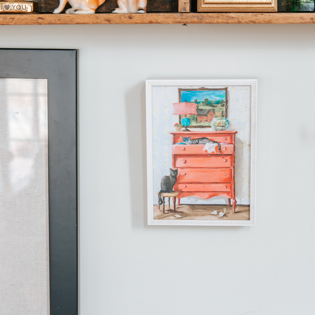 The Goldfish Bowl Small Framed Canvas