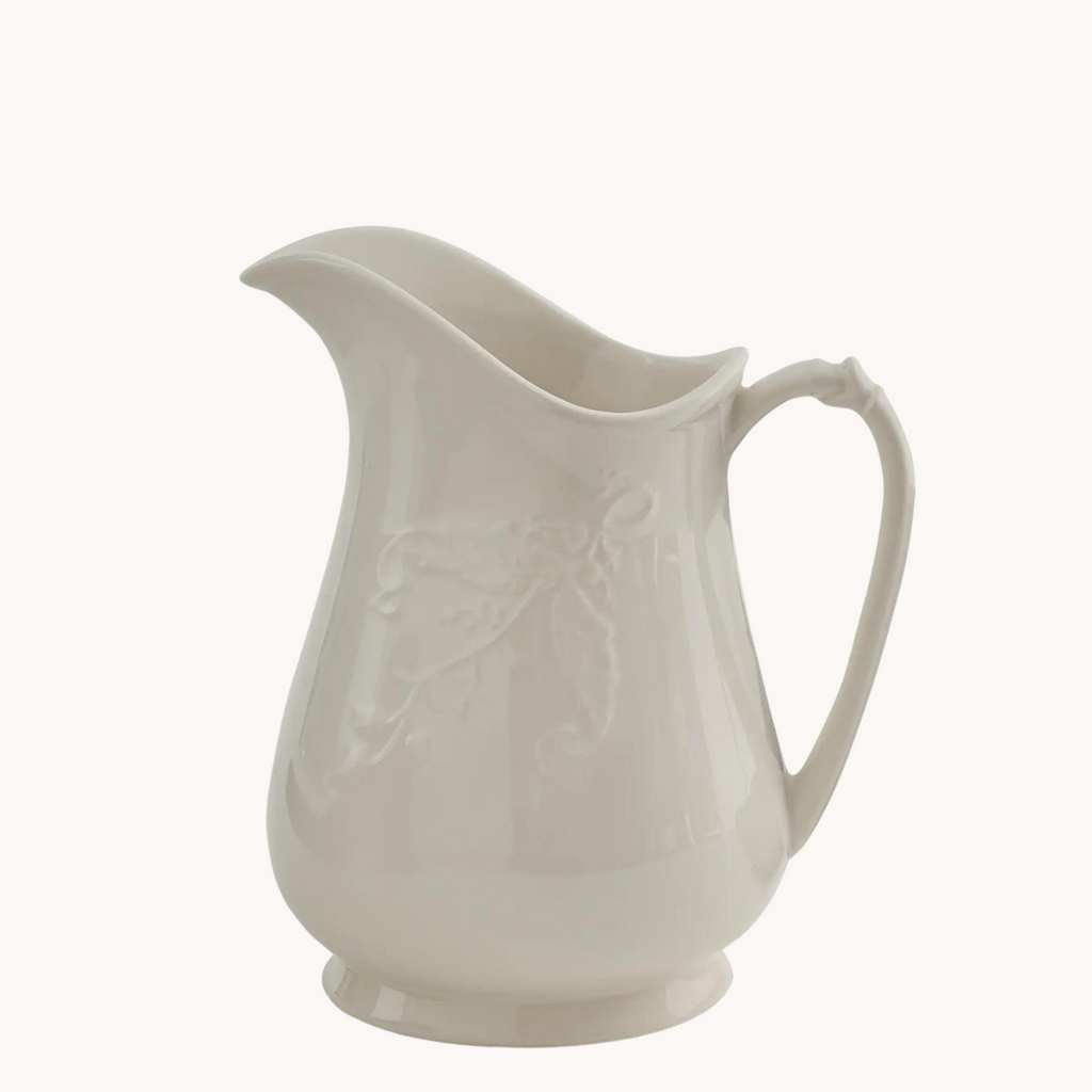Lily of the Valley Stoneware Pitcher