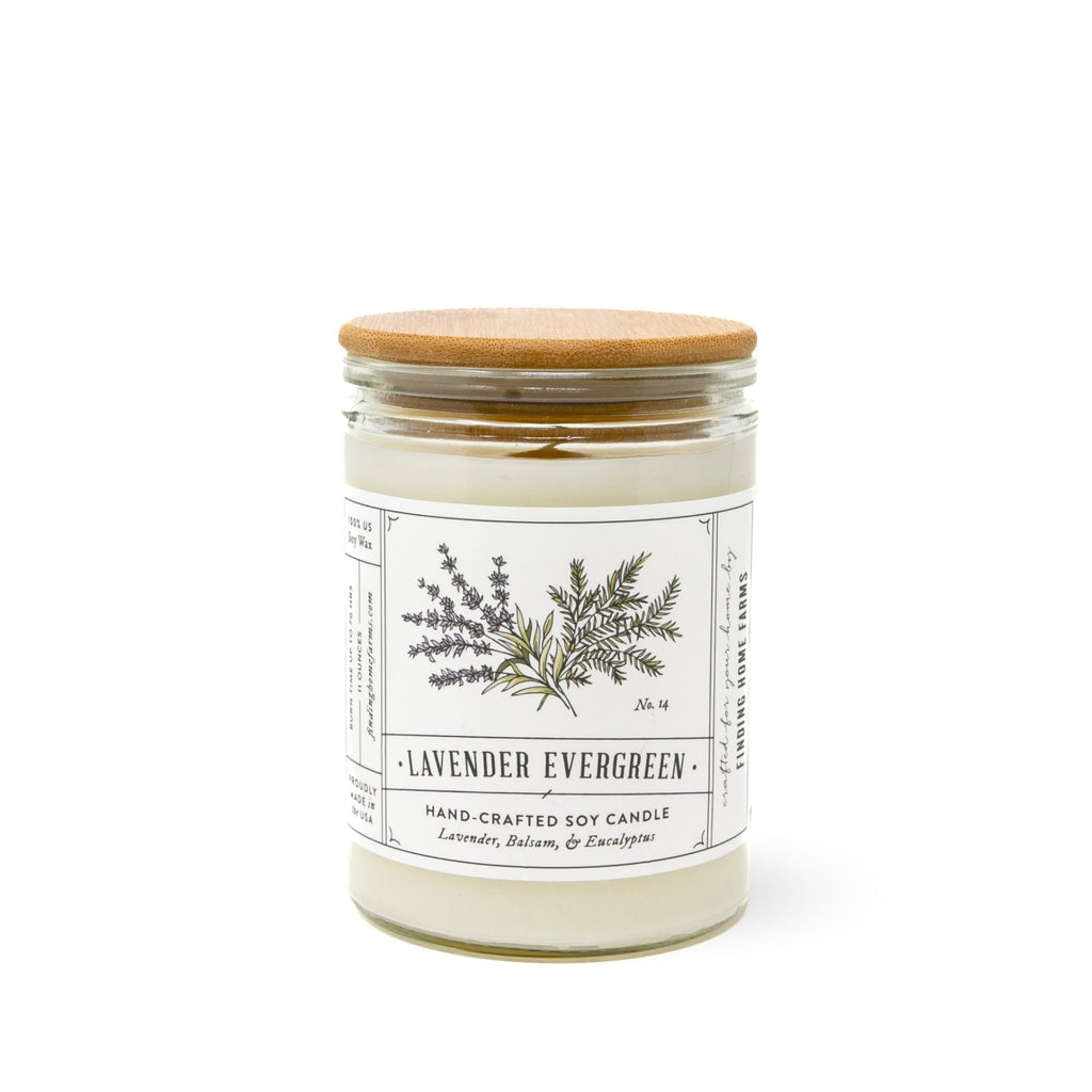 Lavender Evergreen Soy Candle