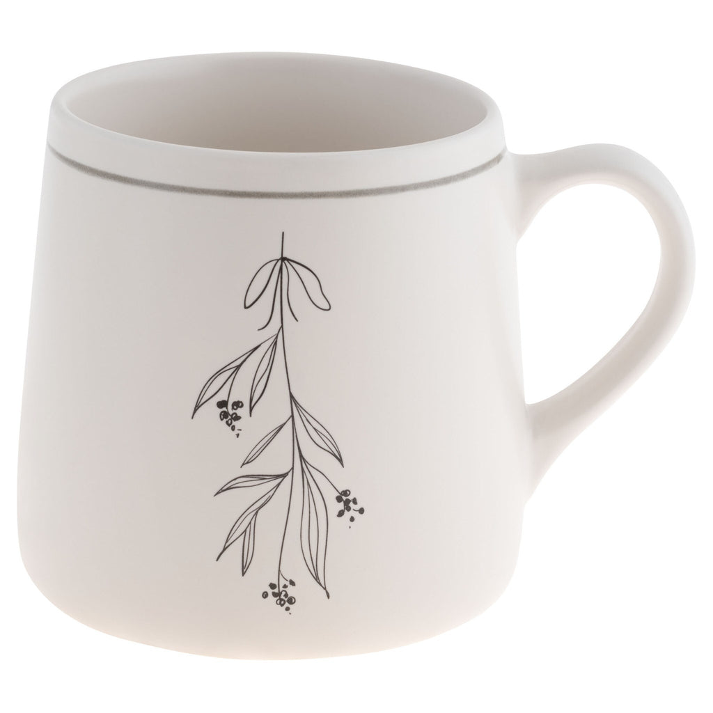 Winter White Mug Mistletoe