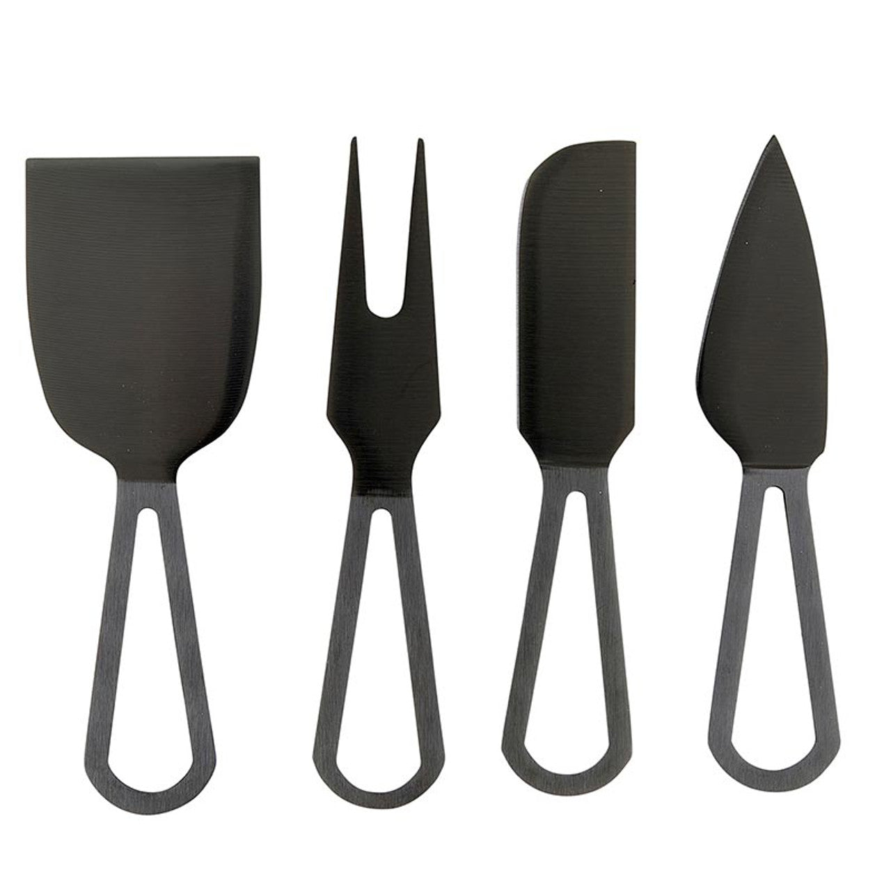 Black Faux Granite Cheese Knives, Set of 4 – A Southern Sideboard