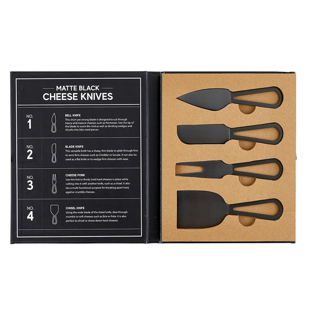 Black Faux Granite Cheese Knives, Set of 4 – A Southern Sideboard