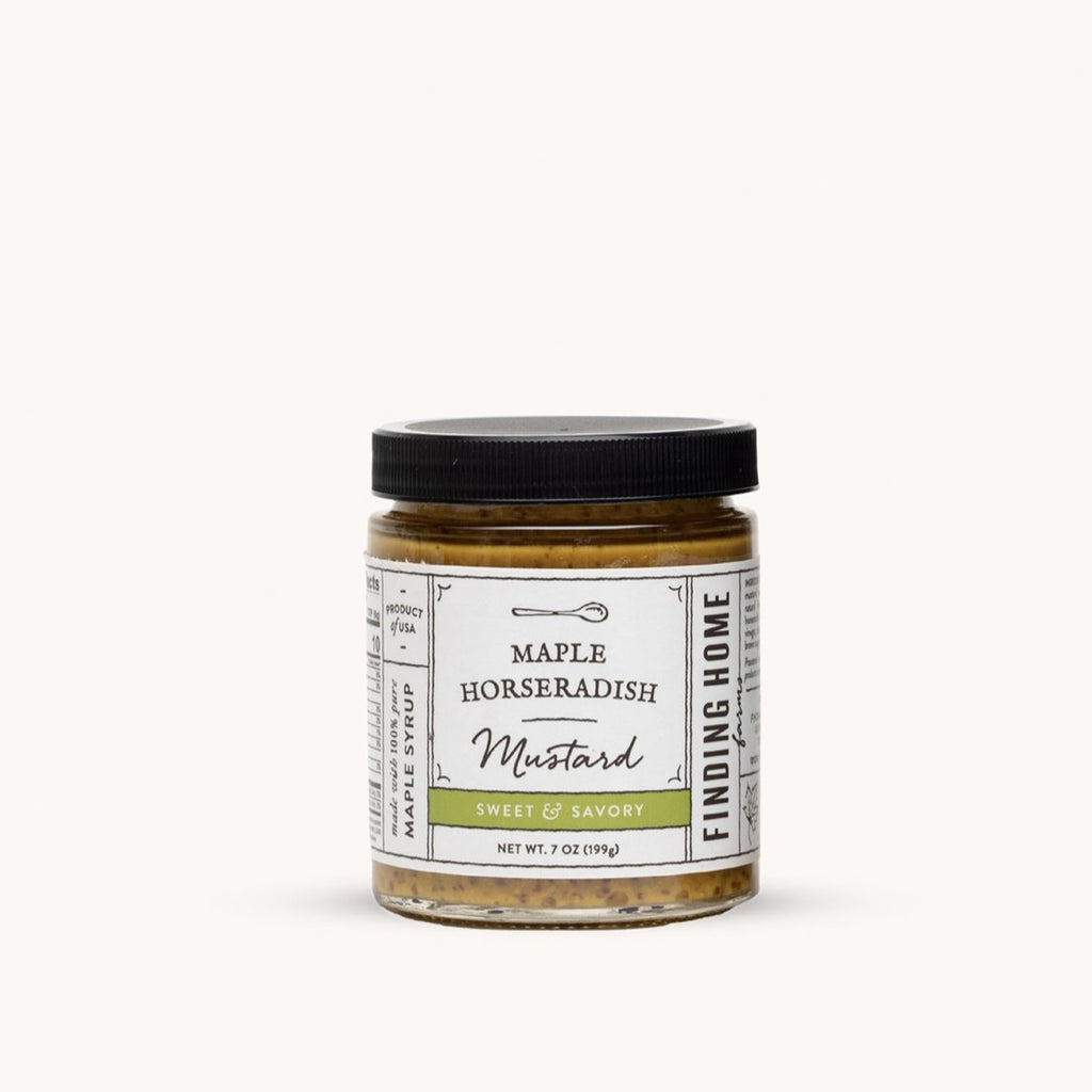 Maple Mustard - Horseradish Mustard - Sweet & Savory - Finding Home Farms
