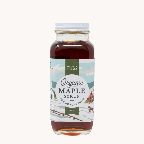 7779 8 oz Holiday Village maple syrup - FHF7779
